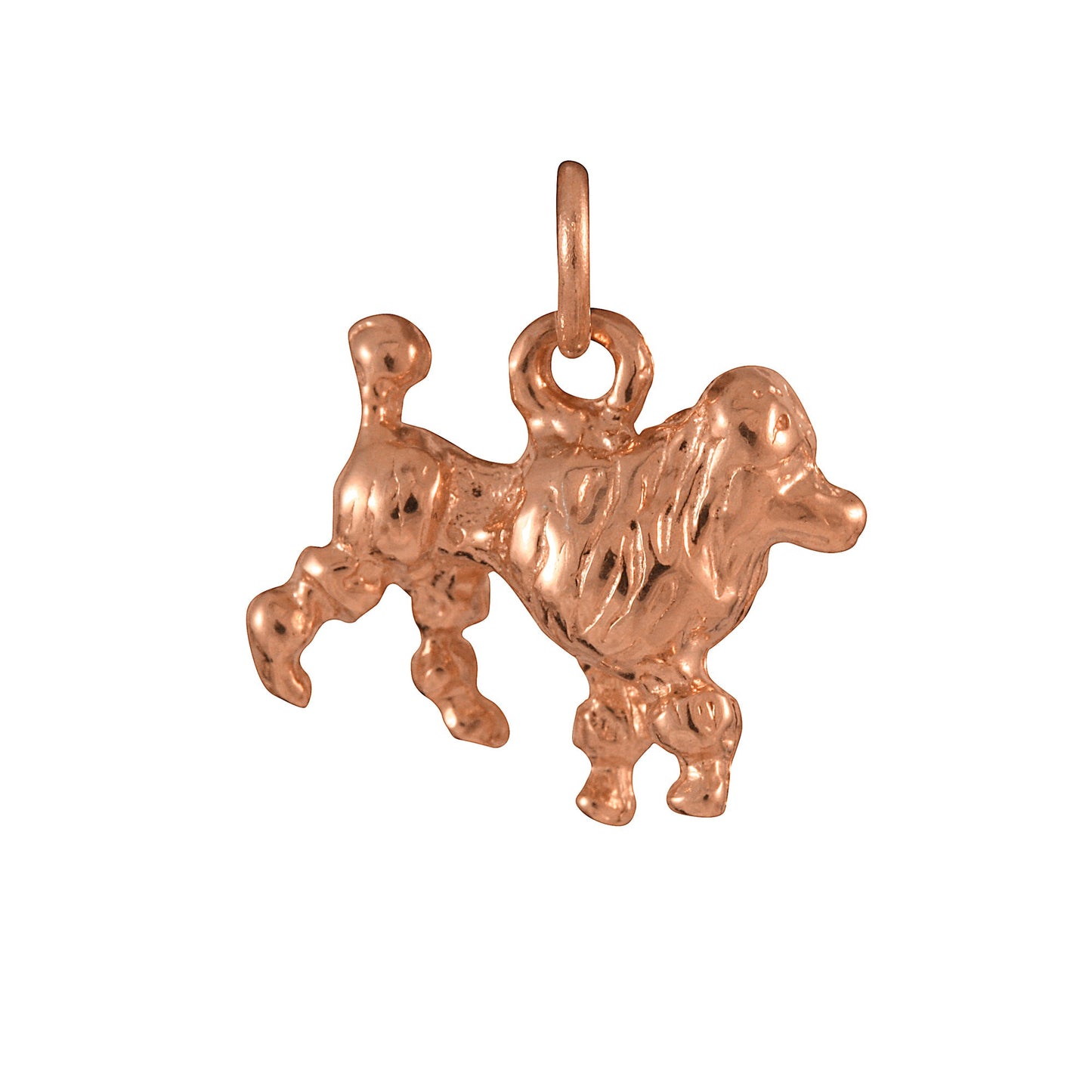 9ct Rose Gold Poodle Charm