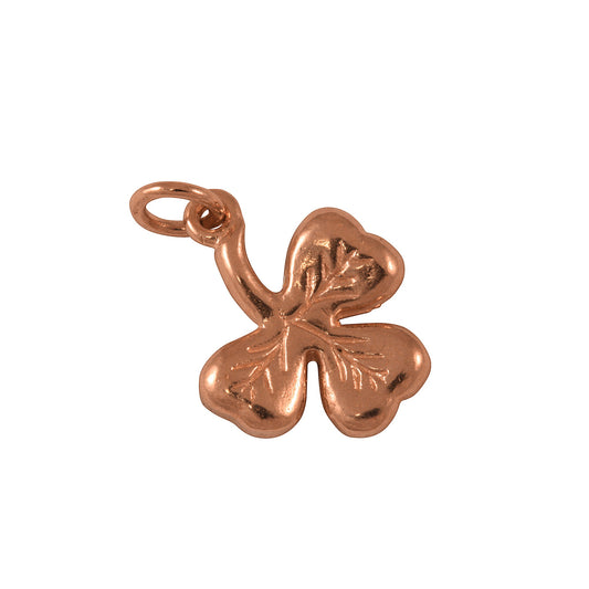 9ct Rose Gold Shamrock Charm