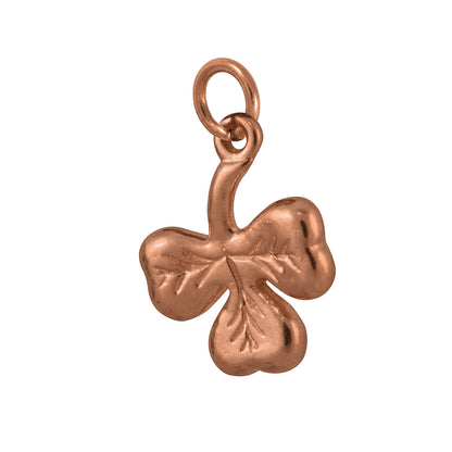 9ct Rose Gold Shamrock Charm