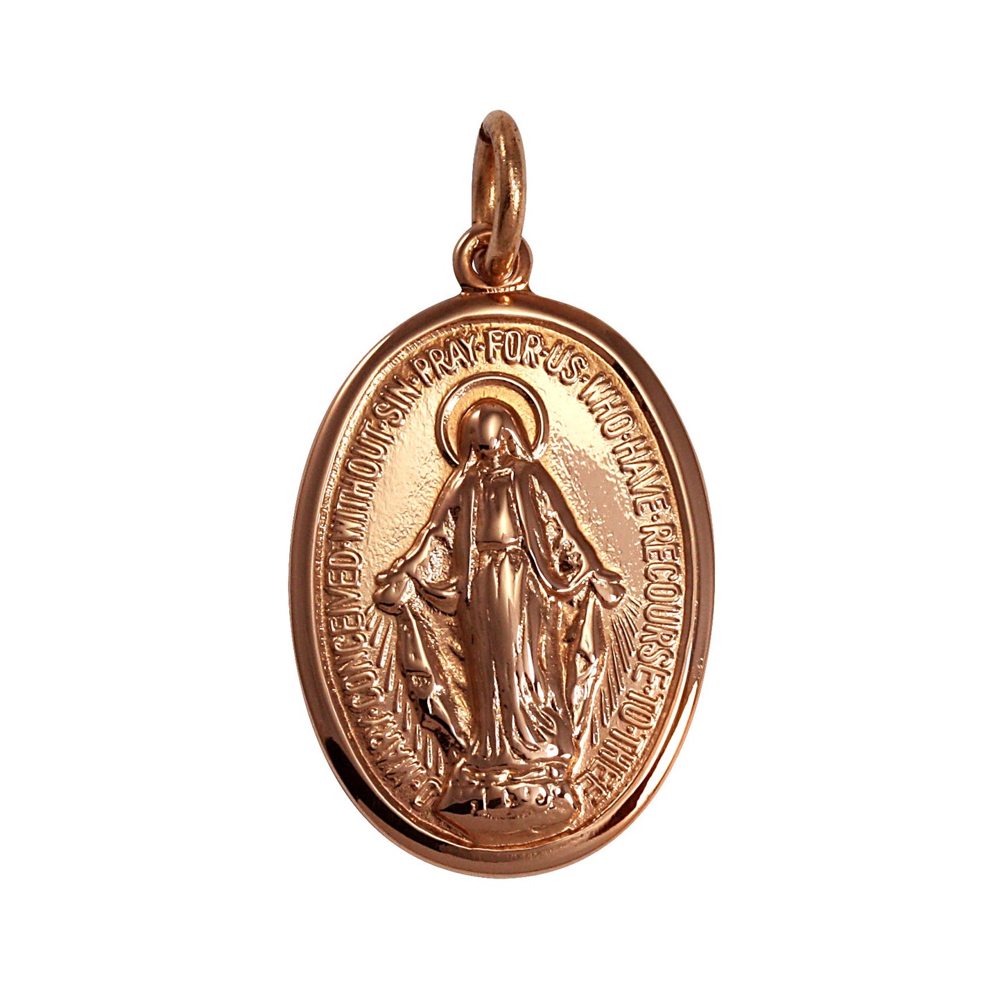 9ct Rose Gold Medal of the Immaculate Conception