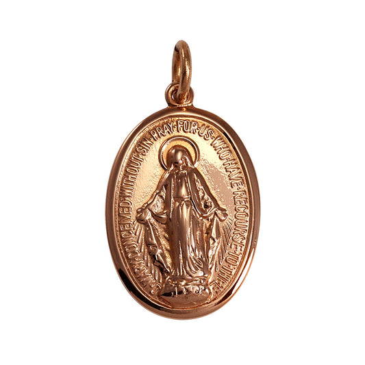 9ct Rose Gold Medal of the Immaculate Conception