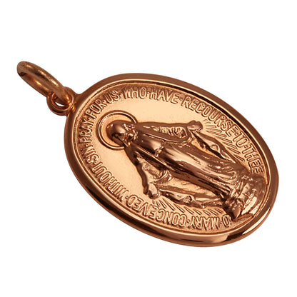 9ct Rose Gold Medal of the Immaculate Conception