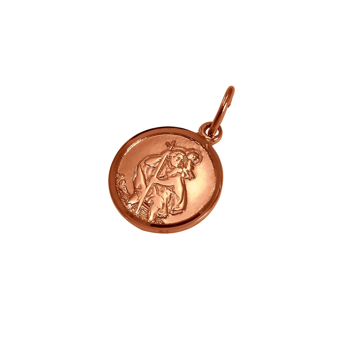 9ct Rose Gold St Christopher Pendant