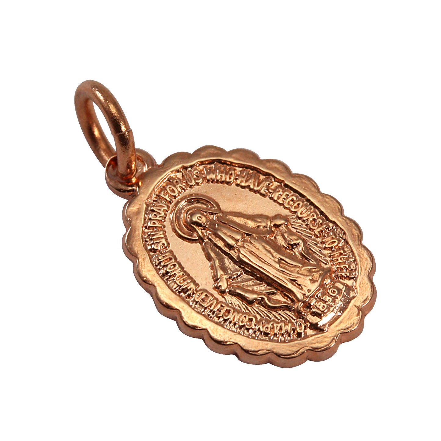 9ct Rose Gold St Mary Pendant