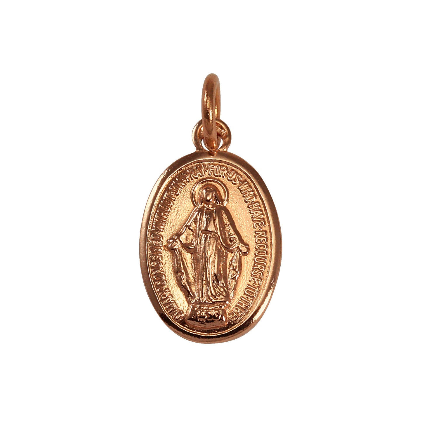 9ct Rose Gold St Mary Pendant
