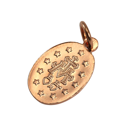 9ct Rose Gold St Mary Pendant