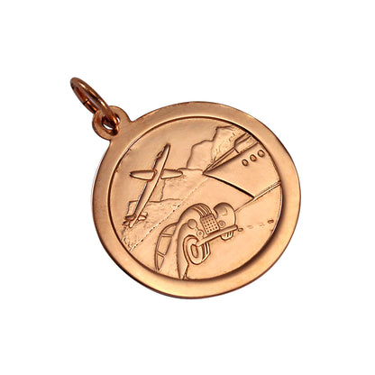 9ct Rose Gold St Christopher Pendant