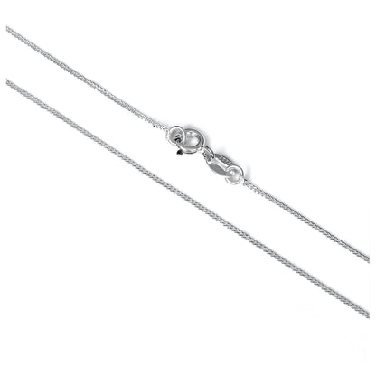 Fine Sterling Silver Diamond Cut Curb Chain