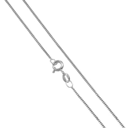 Fine Sterling Silver Diamond Cut Curb Chain