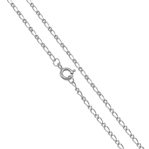 Sterling Silver Figaro Chain