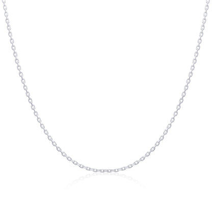 Sterling Silver Diamond Cut Trace Chain