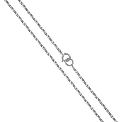 Sterling Silver Diamond Cut Curb Chain