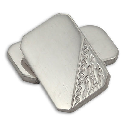 Sterling Silver Engraved Cufflinks