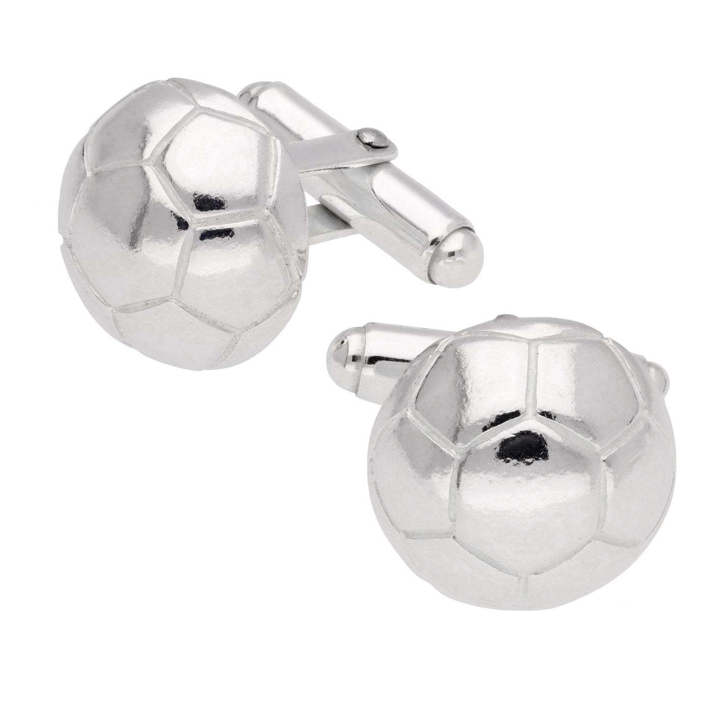 Sterling Silver Football Cufflinks