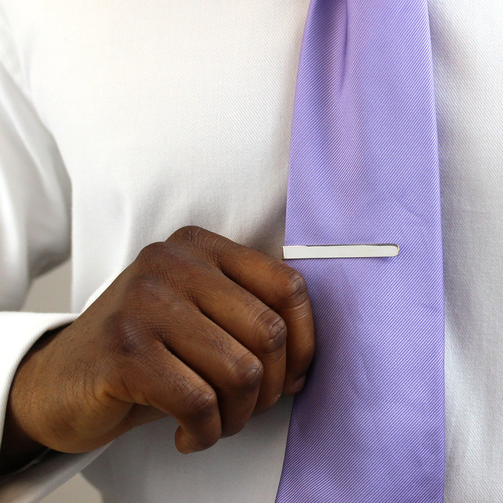sterling silver classic tie slide