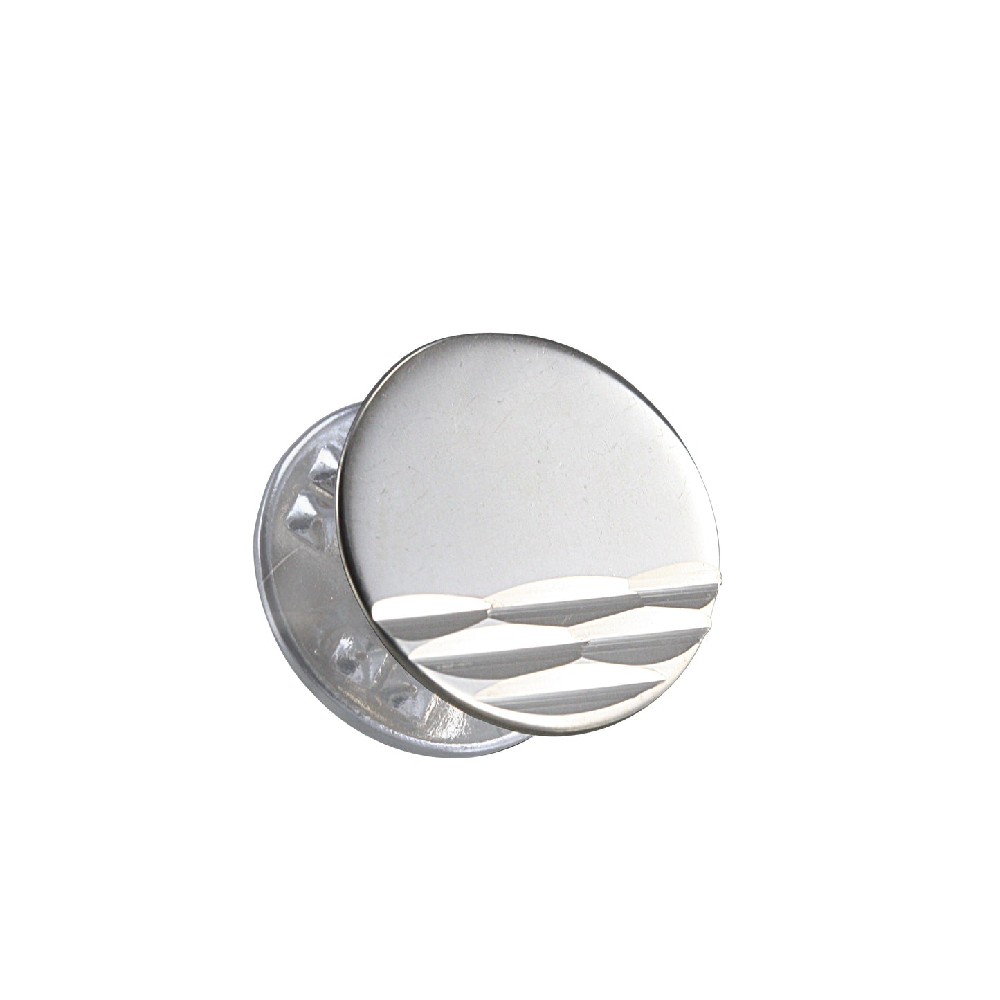 Sterling Silver Diamond Cut Round Tie Tack
