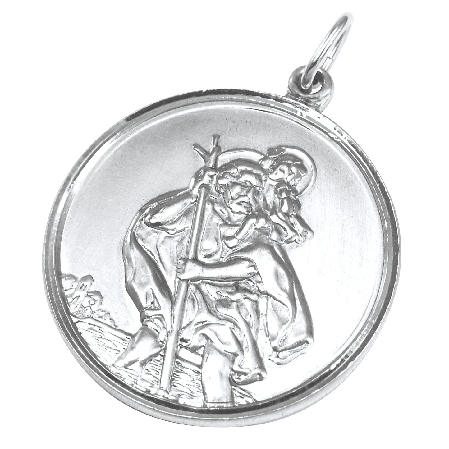 Sterling Silver St Christopher Pendant