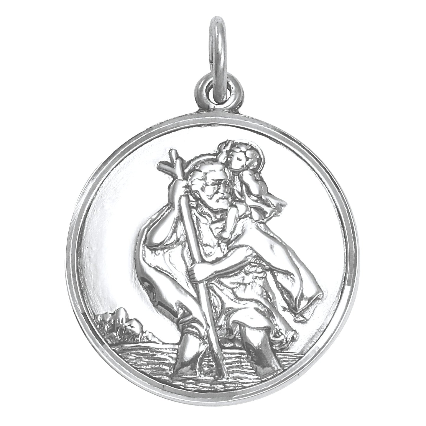 Sterling Silver St Christopher Pendant