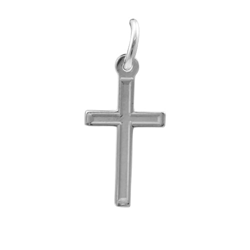 Sterling Silver Cross With Border