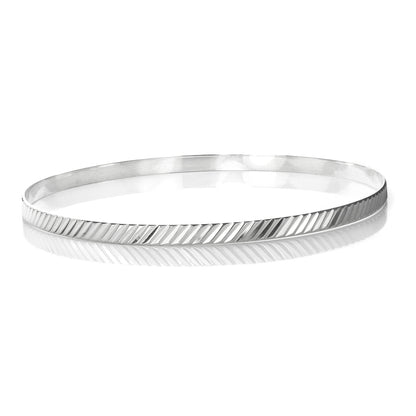 Sterling Silver Slave Bangle
