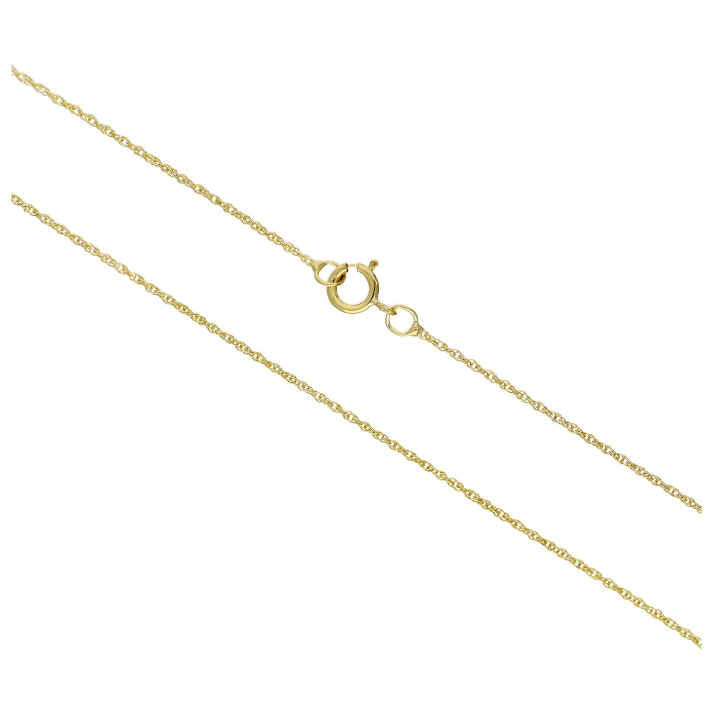 9ct Gold Rope Chain 16 - 18 Inches