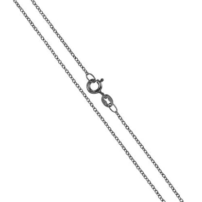 9ct White Gold Trace Chain