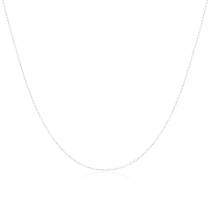 9ct White Gold Trace Chain