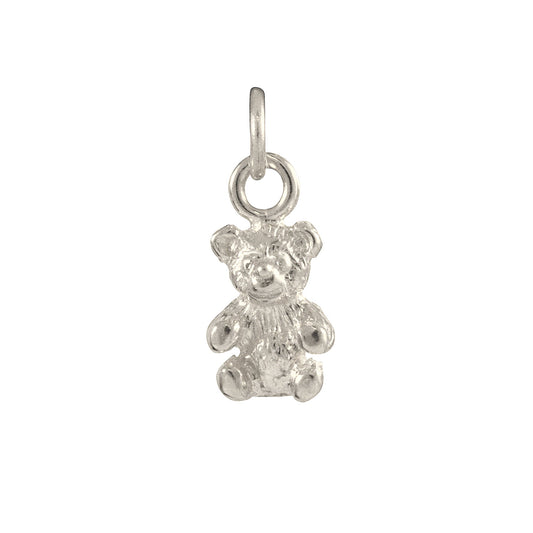 9ct White Gold Teddy Bear Charm