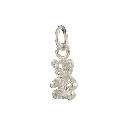 9ct White Gold Teddy Bear Charm