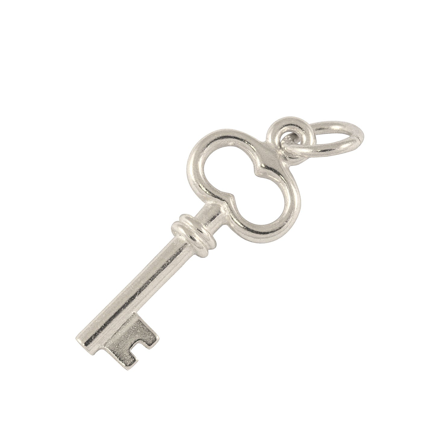 9ct White Gold Key Charm