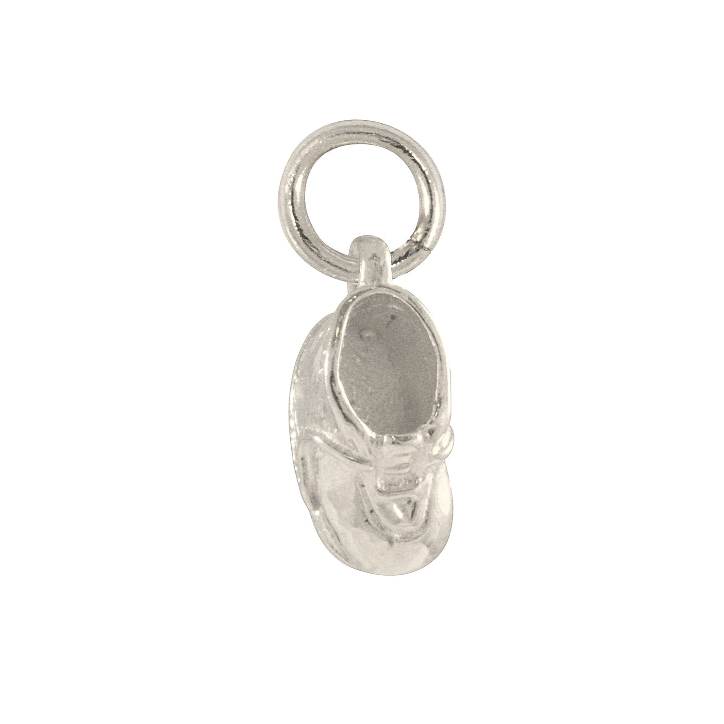 9ct White Gold Baby Shoe Charm