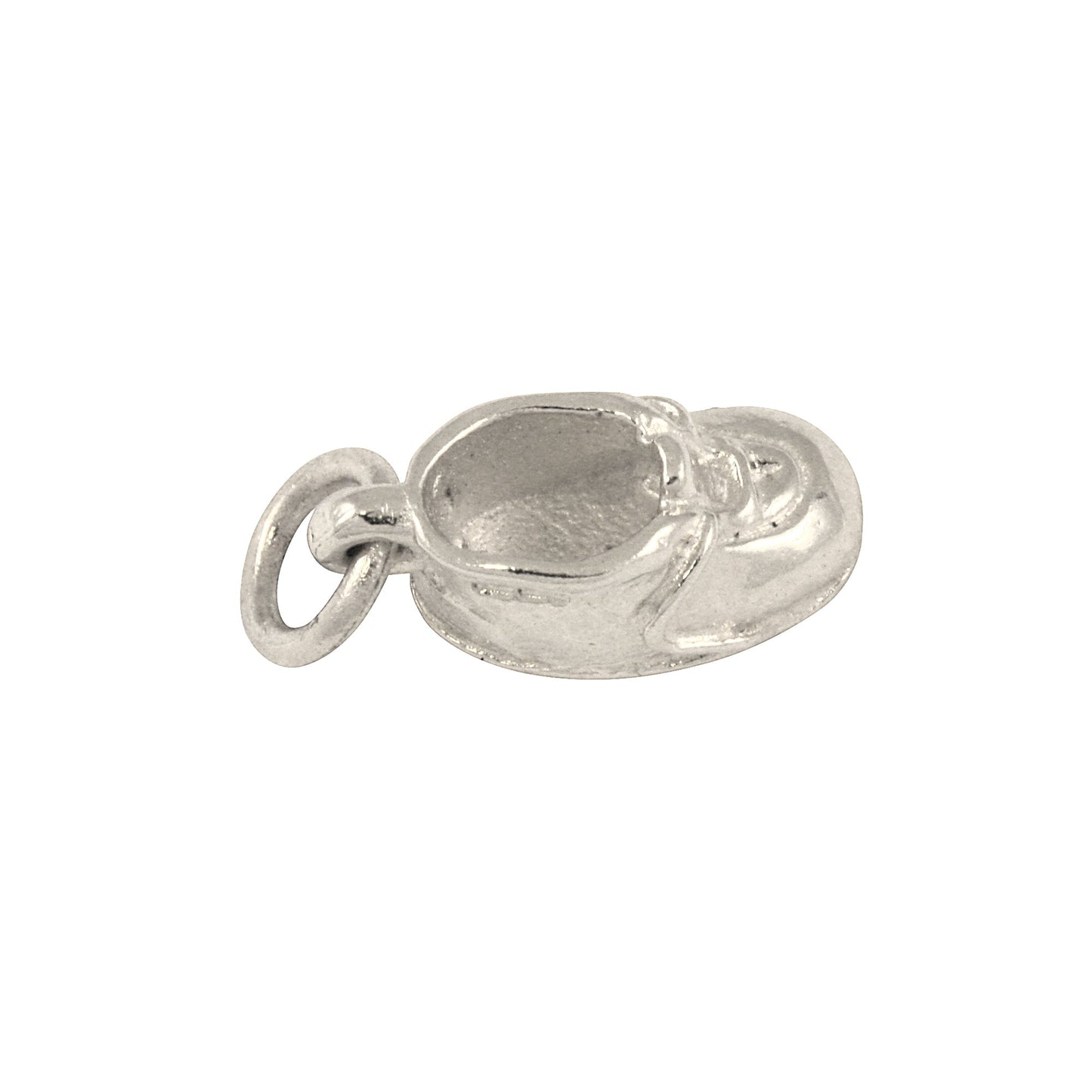 9ct White Gold Baby Shoe Charm