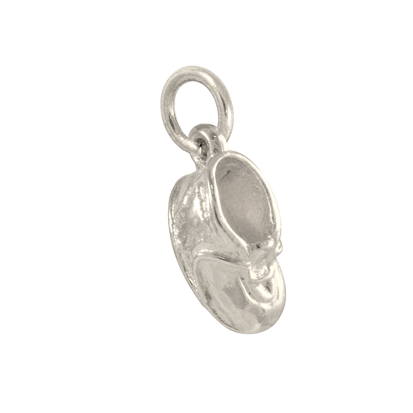 9ct White Gold Baby Shoe Charm