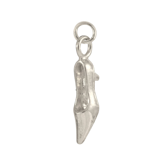 9ct White Gold High Heel Charm