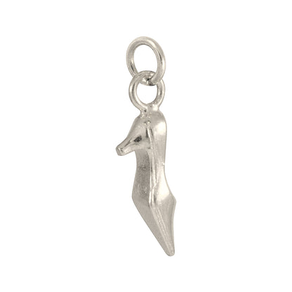 9ct White Gold High Heel Charm