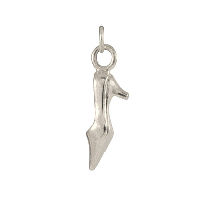 9ct White Gold High Heel Charm