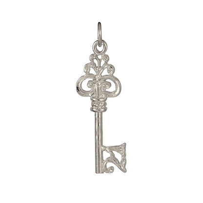 9ct White Gold 21st Birthday Key Charm