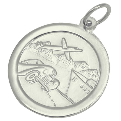 9ct White Gold St Christopher Pendant