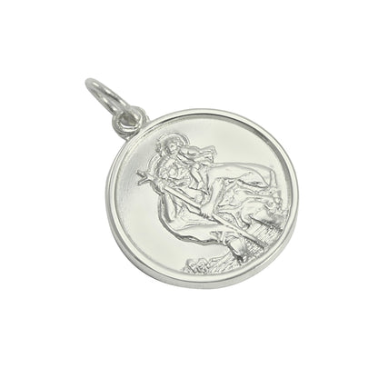 9ct White Gold St Christopher Pendant