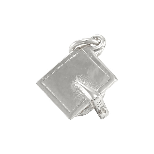 9ct White Gold Graduation Mortarboard Charm