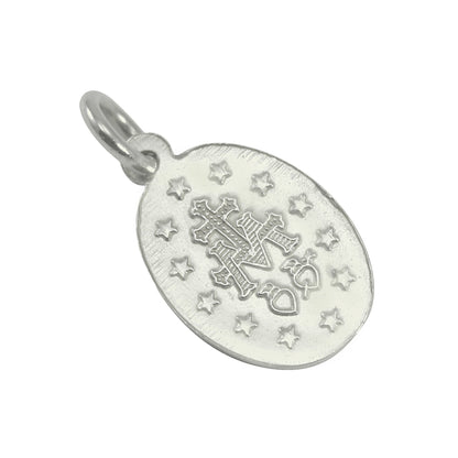 9ct White Gold St Mary Pendant
