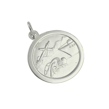 9ct White Gold St Christopher Pendant