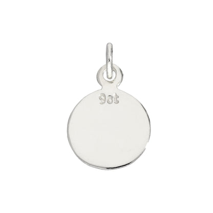 9ct White Gold Small Round Saint Christopher
