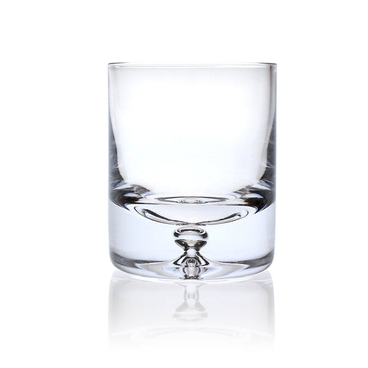 Bubble Base 8oz Glass Tumbler