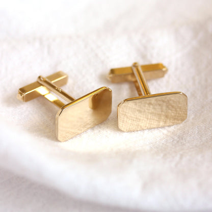 9ct Gold Classic Swivel Back Cufflinks