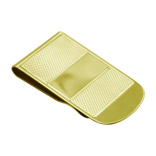 9ct Gold Broad Patterned Money Clip