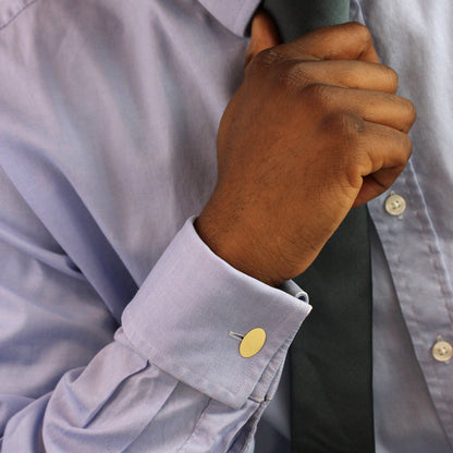 9ct Gold Classic Oval Cufflinks