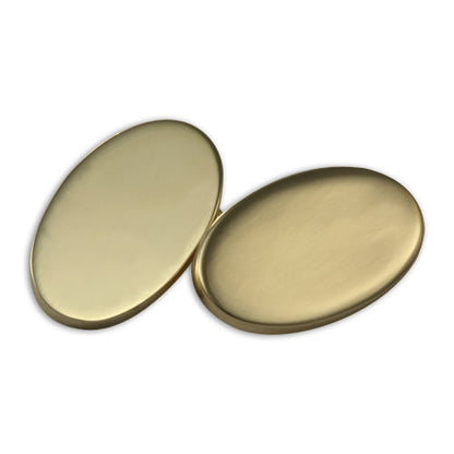 9ct Gold Classic Oval Cufflinks