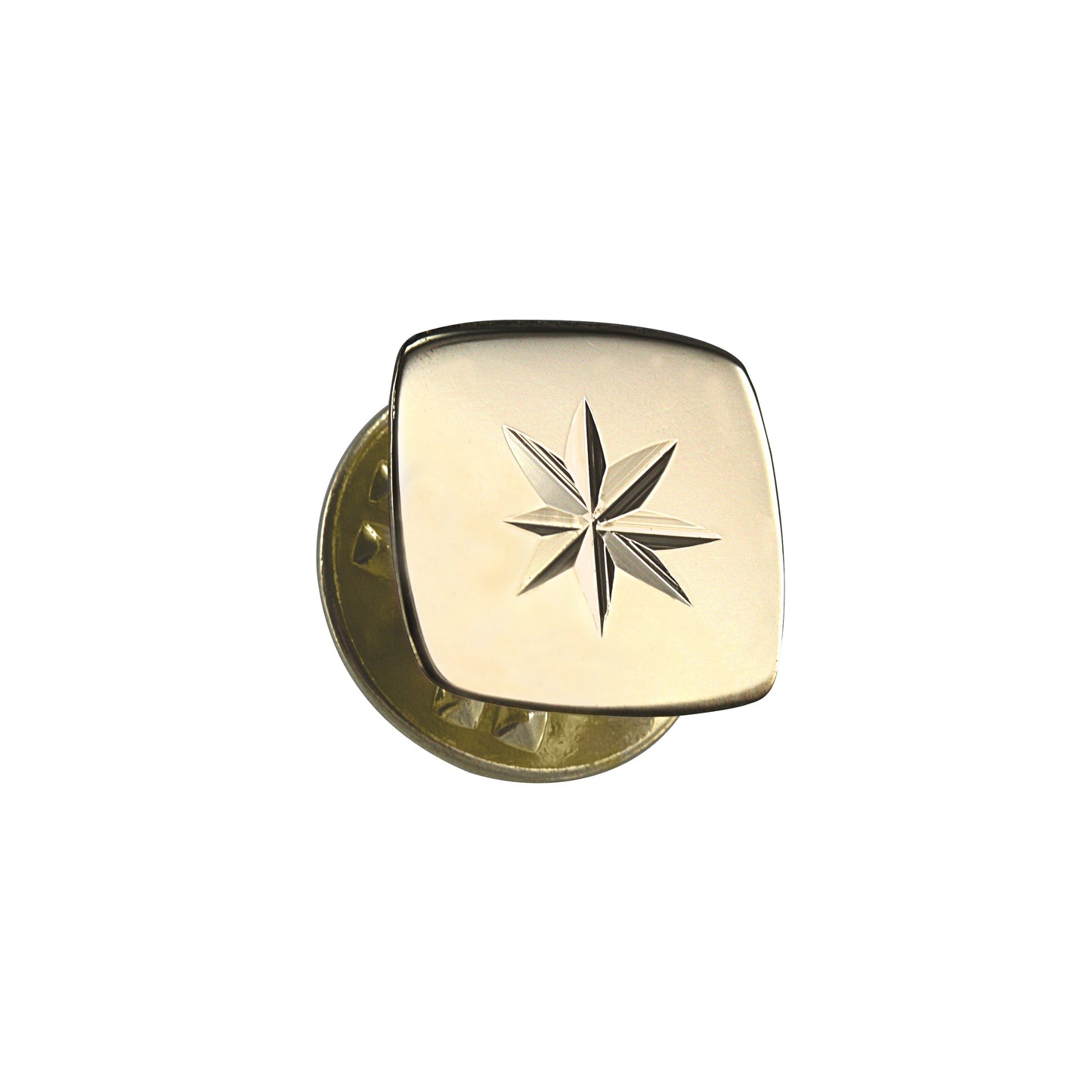 9ct Gold Starburst Square Tie Tack