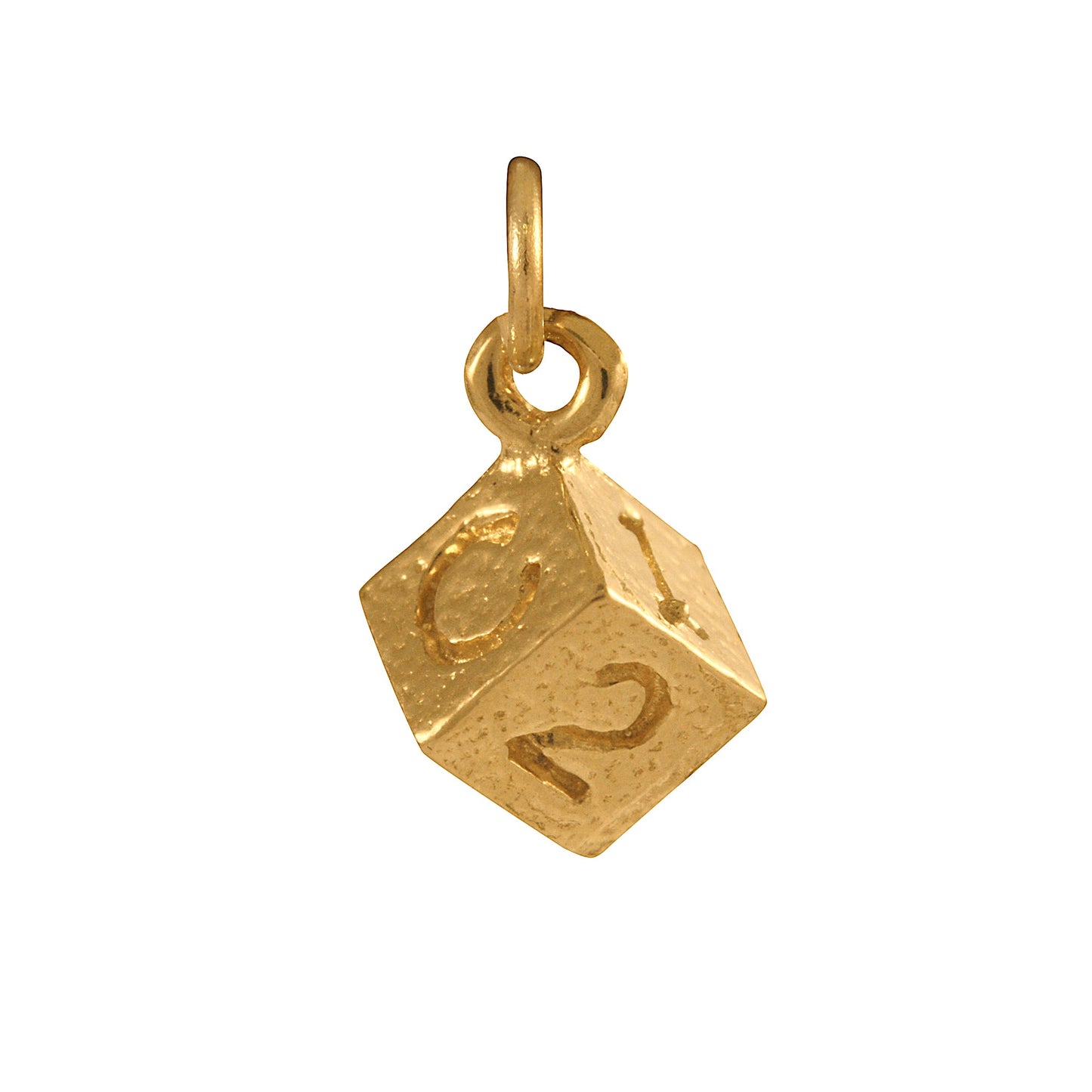 9ct Gold Block Charm